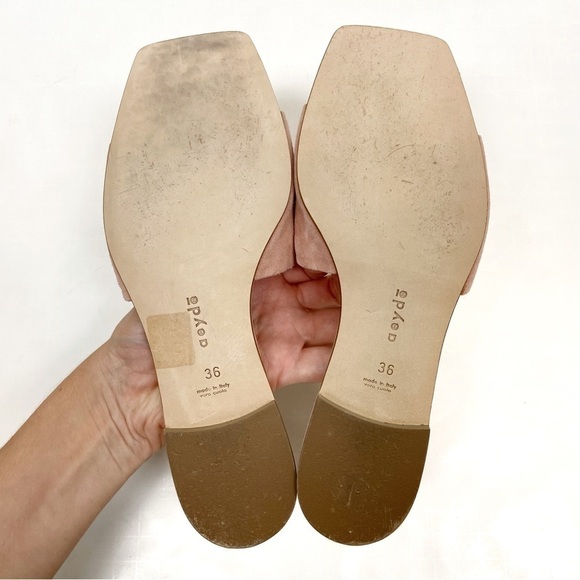 Aeyde Anna Sandals in Blush Suede - Picture 10 of 12